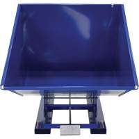 Conteneur autobasculeur, Acier, 2 vg³, Bleu Planification Entrepots Molloy