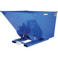 Conteneur autobasculeur, Acier, 2-1/2 vg³, Bleu Planification Entrepots Molloy