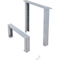 Pattes d'&eacute;tabli pour service industriel, Acier, 24" p x 34" h, Simple Planification Entrepots Molloy