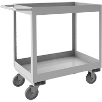Industrial Grade Shelf Cart, 2 Tiers, 16" W x 34" H x 36-7/16" D, 600 lbs. Capacity Planification Entrepots Molloy