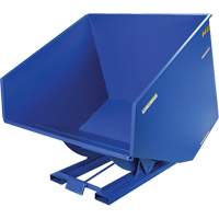 Conteneur autobasculeur, Acier, 4 vg³, Bleu Planification Entrepots Molloy