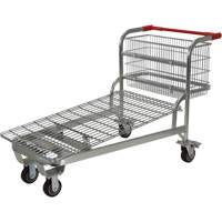 Chariot en treillis emboîtable, Acier, 28-3/4" x 37-1/16" x 59-5/8", Capacit&eacute; 275 lb Planification Entrepots Molloy