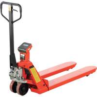 Eco Weigh-Scale Pallet Truck with Thermal Printer, 45" L x 22.5" W, 4400 lbs. Cap. MP256 | Planification Entrepots Molloy
