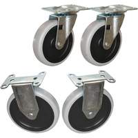 Flat Shelf Cart Caster Kit Planification Entrepots Molloy