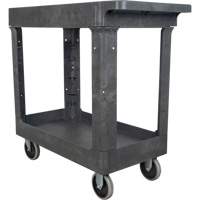 Chariot utilitaire pour l'entretien, 2 tiers, 16-1/2" x 32-1/2" x 34-1/2", Capacit&eacute; 550 lb Planification Entrepots Molloy
