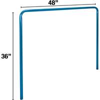 Support vertical de 36" x 48" pour chariot &agrave; panneaux Planification Entrepots Molloy
