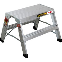 Portable Work-Stand Saw Horse, Aluminum Frame, 12-1/4" D x 24" H Planification Entrepots Molloy