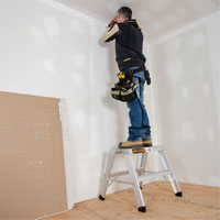 Portable Work-Stand Saw Horse, Aluminum Frame, 12-1/4" D x 24" H Planification Entrepots Molloy