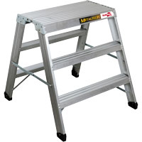 Portable Work-Stand Saw Horse, Aluminum Frame, 12-1/4" D x 36" H Planification Entrepots Molloy