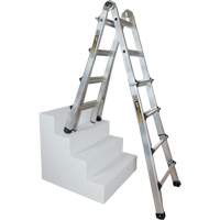 Telescoping Multi-Position Ladder, Aluminum, 300 lbs., CSA Grade 1A Planification Entrepots Molloy