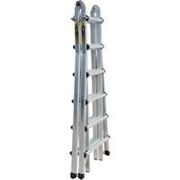 Telescoping Multi-Position Ladder, Aluminum, 300 lbs. Planification Entrepots Molloy