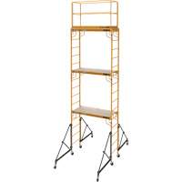 Complete 18' Drywall  Baker Scaffold Tower Set, 122" D x 236" H Planification Entrepots Molloy