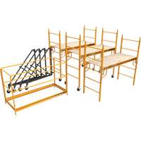 Complete 18' Drywall  Baker Scaffold Tower Set, 122" D x 236" H Planification Entrepots Molloy