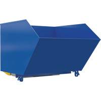 Conteneur autobasculeur robuste en style H, Acier, 1-1/2 vg³, Bleu Planification Entrepots Molloy