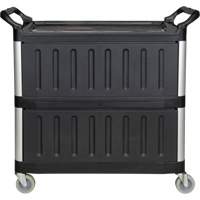 Utility Cart, 3 Tiers, 19-3/4" x 37-1/2" x 40-1/4", 250 lbs. Capacity Planification Entrepots Molloy