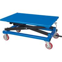 Manual Scissor Lift Table, 37-3/8" L x 23-5/8" W, Steel, 660 lbs. Capacity Planification Entrepots Molloy