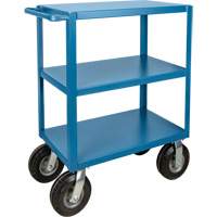  Chariot &agrave; tablettes pour l'ext&eacute;rieur, 3 Tiers, 18" la x 39" h x 33" p, Capacit&eacute; 1200 lb Planification Entrepots Molloy