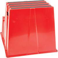 Escabeau industriel, 2 marches, 26" x 22-7/16" x Hauteur 19-11/16" Planification Entrepots Molloy