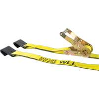 Winch Strap, Flat Hook, 2" W x 30' L, 3335 lbs. (1512 kg) Working Load Limit Planification Entrepots Molloy