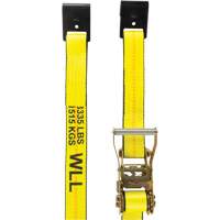 Winch Strap, Flat Hook, 2" W x 30' L, 3335 lbs. (1512 kg) Working Load Limit Planification Entrepots Molloy