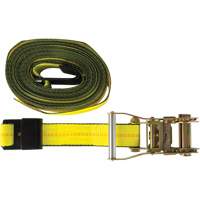 Winch Strap, Flat Hook, 2" W x 30' L, 3335 lbs. (1512 kg) Working Load Limit Planification Entrepots Molloy