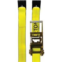 Tendeur d'arrimage pour treuil, Crochet plat, 30' , 3" , Charge d'utilisation max. 5400 lb (2449 kg) Planification Entrepots Molloy