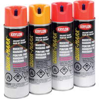 Industrial Quik-Mark Solvent-Based Inverted Marking Paint, 17 oz., Aerosol Can Planification Entrepots Molloy