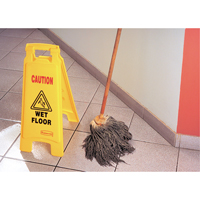 Panneaux d'avertissement de plancher mouillé, Anglais avec pictogramme NC528 | Planification Entrepots Molloy