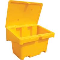 Salt Sand Container SOS, With Hasp, 42" x 29" x 30", 11 cu. Ft., Yellow Planification Entrepots Molloy