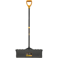 Pro Snow Pusher, Polypropylene Blade, D-Grip Handle, 20-3/4" W Planification Entrepots Molloy