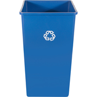 Contenant pour poste de recyclage, Vrac, Plastique, 35 gal. US NH779 | Planification Entrepots Molloy