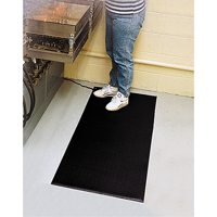 Tapis Comfort-King antistatique, 2' la x 3' lo x 3/8" &eacute;p, Rugueux, Gris Planification Entrepots Molloy