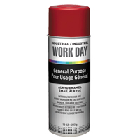 Industrial Enamel Paint, Red, Gloss, 10 oz., Aerosol Can NI475 | Planification Entrepots Molloy