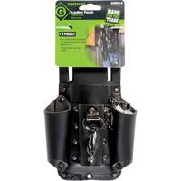 Tool Belt Pouch, Multiple Tool Holder, Leather, 4 Pockets Planification Entrepots Molloy