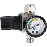 R&eacute;gulateur &agrave; cadran pneumatique avec jauge pour pistolet pulv&eacute;risateur, 1/4" NPT, PSI max. de 135 PSI, Standard Planification Entrepots Molloy