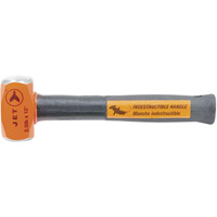 Indestructible Handle Sledge Hammer, 2.5 lbs., 12", Tubular Steel Handle Planification Entrepots Molloy