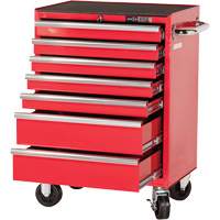 PRC2707 Pro Series Roller Cabinet, 7 Drawers, 27" W x 16" D x Red Planification Entrepots Molloy