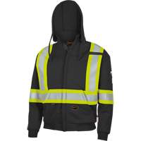 337SF Flame-Resistant Zip Style Hoodie, Men's, Small, Black, 22 cal/cm² Planification Entrepots Molloy