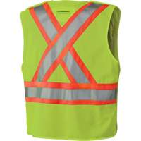 6936 Veste de s&eacute;curit&eacute; d&eacute;tachable en 5 points, Jaune lime haute visibilit&eacute;, 2T-Grand, Polyester Planification Entrepots Molloy