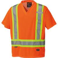 5994 T-shirt de s&eacute;curit&eacute; haute visibilit&eacute;, Polyester, 2T-Grand, Orange haute visibilit&eacute; Planification Entrepots Molloy