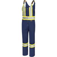 6615T Safety Coveralls, Poly-Cotton, 48 (Tall), Navy Blue Planification Entrepots Molloy
