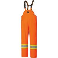 5893 Salopette FR imperm&eacute;able haute visibilit&eacute;, Grand, Orange haute visibilit&eacute; Planification Entrepots Molloy