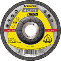 Disque de meulage A 624 T Supra Kronenflex, 5" x 1/4", Arbre 7/8" Planification Entrepots Molloy
