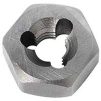 Hexagon Rethreading Bolt Die, 19/32" Dia., 1/4"-28 Thread, Chromium Steel Planification Entrepots Molloy