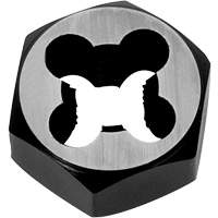 Hexagon Rethreading Bolt Die, 1" Dia., M6x1 Thread, Chromium Steel Planification Entrepots Molloy