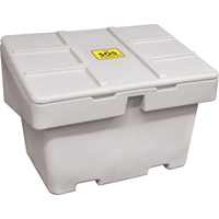 Salt Sand Container SOS™, With Hasp, 42" x 29" x 30", 11 cu. Ft., Grey ND703 | Planification Entrepots Molloy