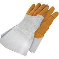 Gants de soudage &agrave; l'arc TIG en cuir de daim retourn&eacute; Gander Brand, Cuir fleur de daim, Taille 10 Planification Entrepots Molloy