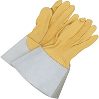 Gants de soudage &agrave; l'arc TIG en cuir de daim retourn&eacute; Gander Brand, Cuir fleur de daim, Taille 10 Planification Entrepots Molloy