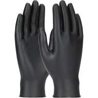 Grippaz Skins Ambidextrous Disposable Gloves, Large, Nitrile, 6-mil, Powder-Free, Black Planification Entrepots Molloy