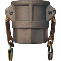 Coupleur &agrave; came et cannelure Global, Aluminium, Type D, 2", NPT femelle, 250 PSI Planification Entrepots Molloy